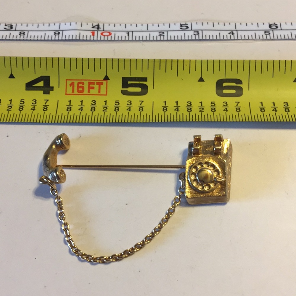 Vintage Avon telephone stick pin - Picture 2 of 5